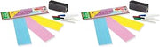 Pacon 5188 Dry Erase Sentence Strips, 12 x 3, Assorted, 20 per Pack (Pack of 2)