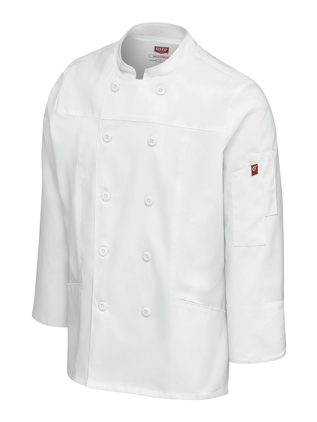 Red Kap Small / White / Deluxe Airflow Chef Coat Chef Jackets