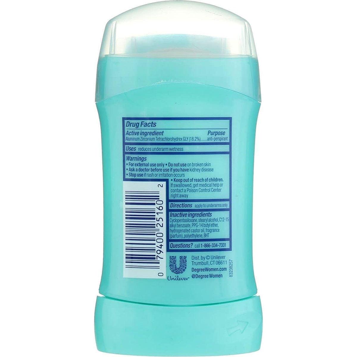 Women Anti-Perspirant and Deodorant Invisible Solid by Degree – 1 Count (Pack of 9), Pack of 9, Model 490052(9)