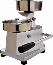 eurodib Commercial Burger Press Collection, 5" Patty Mold – HF130 | Stainless steel mold, anodized aluminum body, ergonomic rubber handle, integrated parchment paper holder