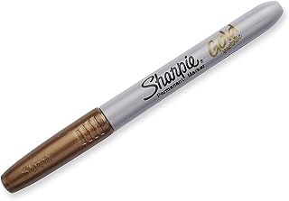 Sharpie Metallic Permanent Markers, Gold, 4/Pack