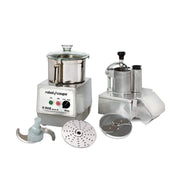 Combination Continuous Feed/Batch Bowl Food Processor by Robot Coupe – 22 Cup, Stainless Steel, Model R502