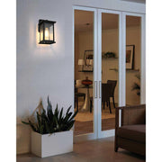 Ringgold One Light Outdoor Wall Sconce Black by Lighting Design – Iron, Black