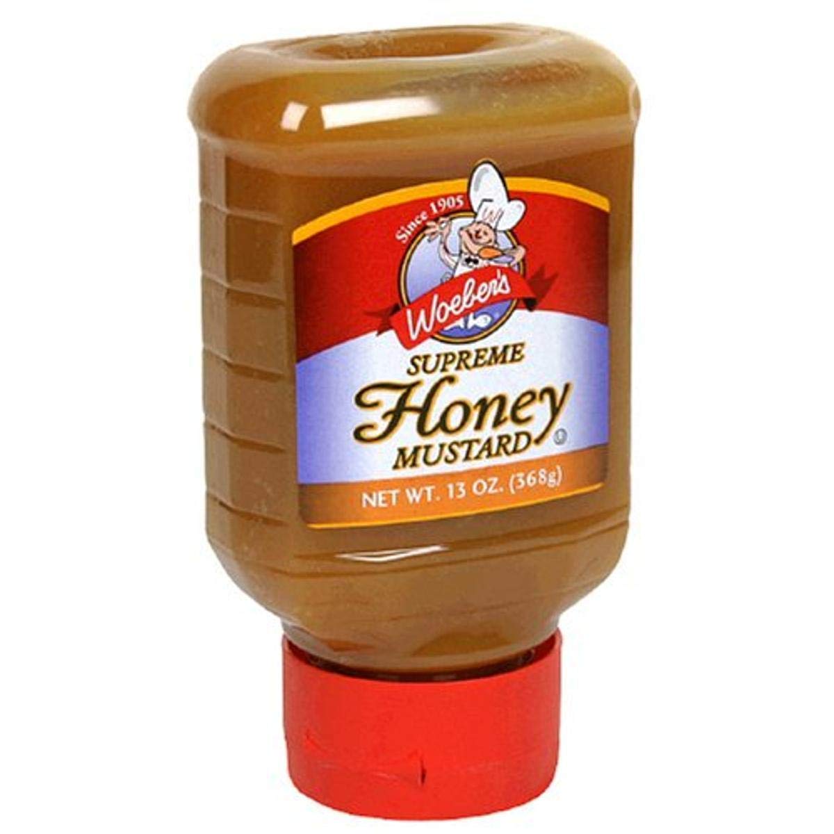 Supreme Honey Mustard by Woeber's – 13 Ounce (Pack of 6), Pack of 6, Model 00204077