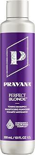 Pravana The Perfect Blonde Purple Toning Shampoo | Neutralizes Brassy, Yellow Tones | For Color Treated Hair | Chromasilk Enhances Shine & Protection | Vegan, Cruelty-Free | Paraben & Sulfate Free
