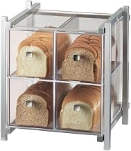 Cal-Mil 1146-74 One by One 4 Drawer Bread Case, 15.75" Height, 14" Width, 14.75" Length, Silver