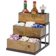 Reclaimed Wood Condiment Holder - 11 1/2"L x 13"W x 12 1.2"H by HUBERT – Wood, Model 191538025891