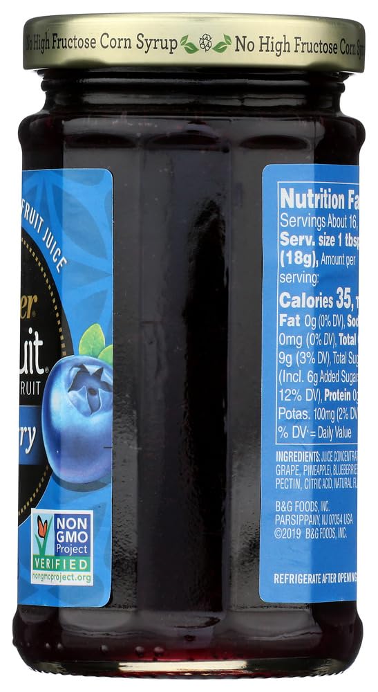 All Fruit With Fiber Blueberry Spreadable Fruit 10 oz by Polaner – 10.0 Ounce (Pack of 1)