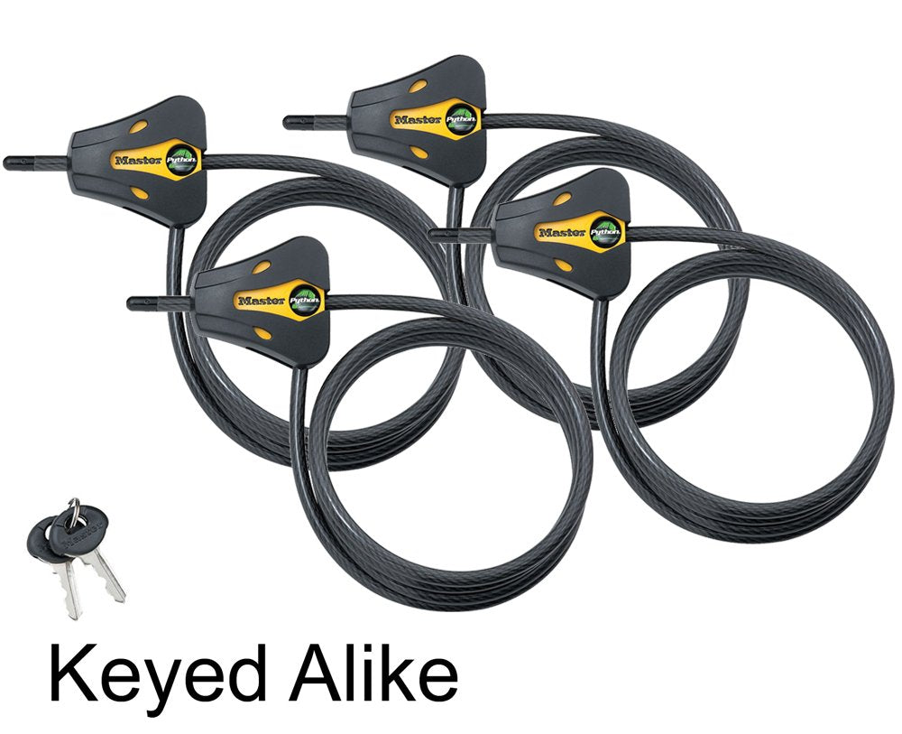 Master Lock 4 Pack / black and yellow / cargo Cables & Chains