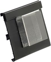 Black Plastic 2 Channel Tag with Curved Shelf Clip - 4"L x 2 1/2"H