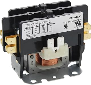 OEM Replacement for Trane Double Pole / 2 Pole 30 Amp 24v Condenser Contactor Relay CTR2573 | Direct Replacement, 30 AMP