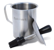 Sauce Pot and Basting Brush Set by Cuisinart – Holds 16 fl oz, Stainless Steel, Sauce Pot and Basting Brush Set, Model CBP-116