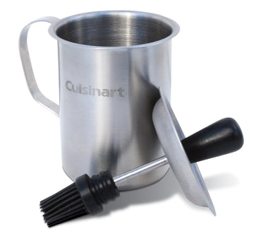 Sauce Pot and Basting Brush Set by Cuisinart – Holds 16 fl oz, Stainless Steel, Sauce Pot and Basting Brush Set, Model CBP-116