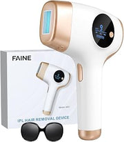 IPL Laser Hair Removal Device FAINE Women Men At-Home 3 Modes LCD Display