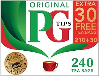 PG Tips Black Tea, Original Tea Bags, 240-Count Box (Pack of 2)