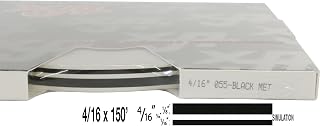 Universal Products TFX 0004055 - Auto Customizing Dual Pinstripe - 4/16" x 150' (1/8” Stripe, 1/16" Gap, Then 1/16” Stripe) - 055-Black Metallic