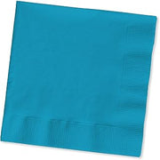 Creative Converting 50-Count Touch of Color 3-Ply Paper Beverage Napkins, Turquoise