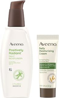 Aveeno Skincare Bundle, SPF 30 Face Moisturizer & Body Cream, 2 Items