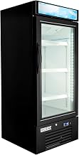 MGD-1DF-12-HC 25" One Section Display Freezer w/Swing Doors - Bottom Mount Compressor, Black, 115v
