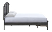 Hammond King Bed Gray by Glory Furniture – Wood, Grey, Model G5405B-KSB