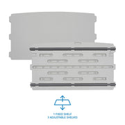Iceberg Platinum / 36" W x 22" D x 72" H / 1 Storage Cabinets