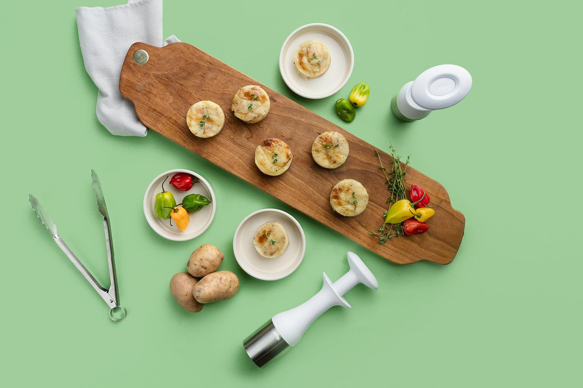 Ice Cream Scoop and Stack by Cuisipro – Medium, Plastic, White, Model 1516