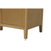 54" Double Bathroom Vanity in Honey Teak by Elegant Kitchen and Bath – unspecified, Aluminum, Teak, Model VF29854DHT