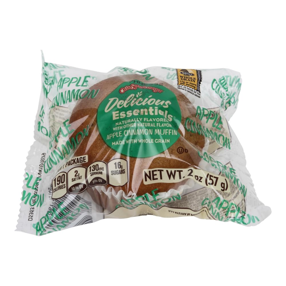 Whole Grain Individually Wrapped Cinnamon Muffin by Otis Spunkmeyer – 2 Ounce, Pack of 72