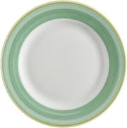 G.E.T. 6 1/2" Green Corona Calypso Porcelain Plate (Set of 12)