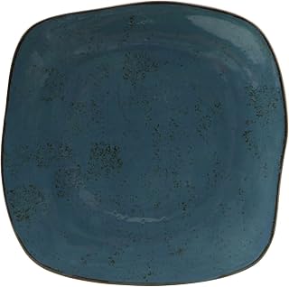 Tuxton Artisan Geode Azure Square Plate 11"
