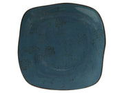 Artisan Geode Azure Square Plate 11" by Tuxton – 11", Ceramic, Azure Teal, Pack of 12, Model GGE-502