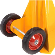 100,000 Lb. Static Capacity Heavy Duty Trailer, Yellow by Global Industrial – 25"L x 24"W x 40"H, Steel, Yellow, Model TJ60