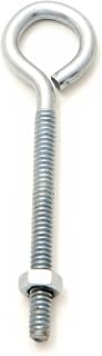 Forney 61242 Eye Bolt with Nuts, Plated, 3/16-Inch Eyebolt-by-2-Inch Thread-by-3-Inch Overall Length