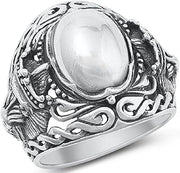 CloseoutWarehouse 925 Sterling Silver King Baboon Ring