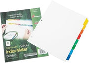 AbilityOne NSN6006970 - Index Maker® Dividers - 8 Tab - Multi-Color
