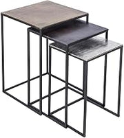Renwil TA174 Accent Table, Brass Antique/Bronze/Raw Nickel/Matt Black