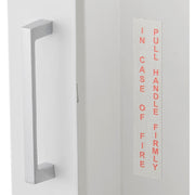 Steel Fire Extinguisher Cabinet with Breakable Glass by Global Industrial – Steel, White, Model 670597