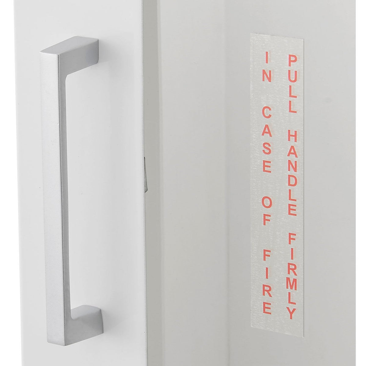 Steel Fire Extinguisher Cabinet with Breakable Glass by Global Industrial – Steel, White, Model 670597