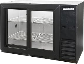 Beverage-Air BB48GSY-1-B-PT 48" Black Pass-Through Undercounter Back Bar Refrige