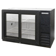Beverage-Air 48" Black Pass-Through Undercounter Back Bar Refrige by Beverage Air – Black, Model BB48GSY-1-B-PT
