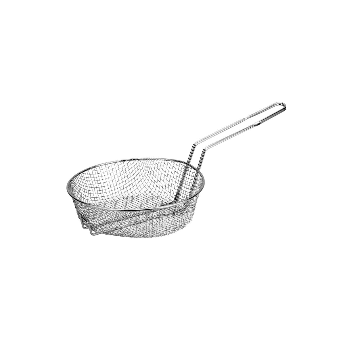 CAC Foodservice Breading Basket Nickel Plated Medium Mesh 8 inch Diameter by CAC China – Regular, Stainless Steel, Silver, Model CBKR-8M