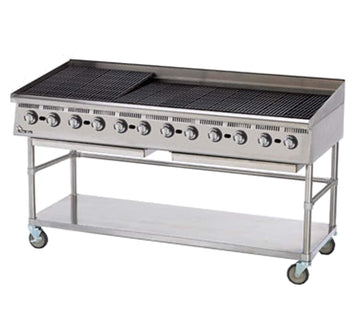 . Ultra-Max 72" Radiant Gas Char-Broiler by STAR MFG – Cast Iron, Stainless Steel, Model 8172RCBA