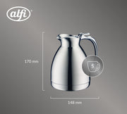 Hotello Stainless Top Thermal Carafe by Alfi – 20.3 Ounces, 0.6 liters, Stainless Steel, Stainless, Model 557000060