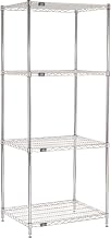 Nexel 24308C Chrome Wire Shelving, 30" W X 24" D x 86" H