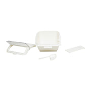 2 gallon/40 cup shelf ingredient bin by Thunder Group – 2.0 gallons, Polypropylene and Polycarbonate (PC), Ivory, Model PLIB002S