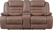Global Furniture USA U2250 Brown Console Reclining Loveseat