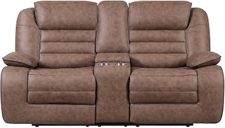 Global Furniture USA U2250 Brown Console Reclining Loveseat