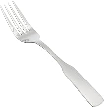 Winco 8 1/2" Silver Stainless Steel Dinner Forks (Set of 12) | Dishwasher safe, Heavyweight design, Great for Main Courses or General Dining Use, Entrees, Salads, Pasta and Table Service