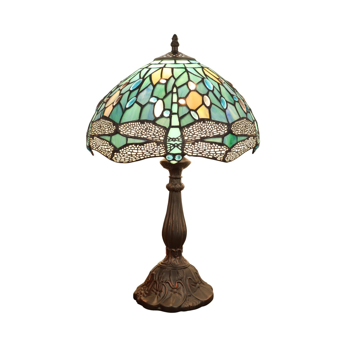 CH3T524GD12-TL1 Table Lamp by Chloe Lighting – exact color of each glass piece may vary due to each piece being hand-crafted