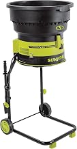 Sun Joe 15 Amp Bladeless Electric Leaf Mulcher & Shredder, 8,000 RPM, Mulches Up to 55 Gallons Per Minute, for Wet or Dry Yard Waste, SDJ617E | 8, 000 Rpm Bladeless Trimmer-Line Mulcher, Mulches 55 Gal and Min, Wet and Dry Dial, Incl 20 Lines, 2-Yr Warranty